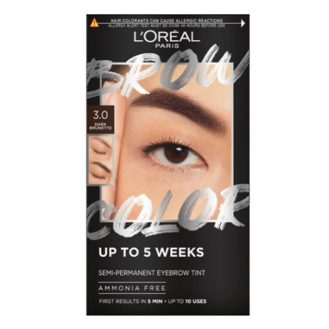 L´Oréal Paris Semi-permanentní barva na obočí Brow Color (Semi-Permanent Eyebrow Tint) 3.0 Dark  L’Oréal Paris