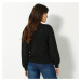 Blancheporte Ažurový pulovr s dlouhými rukávy černá