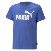 Puma ESSENTIALS LOGO TEE Chlapecké triko, modrá, velikost