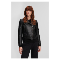 Bunda karl lagerfeld ikonik glitter leather biker black