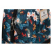Peterson Tmavě modrý malý batoh s květinovým potiskem Květinový vzor