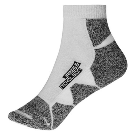 James&Nicholson Unisex sportovní ponožky JN214 White
