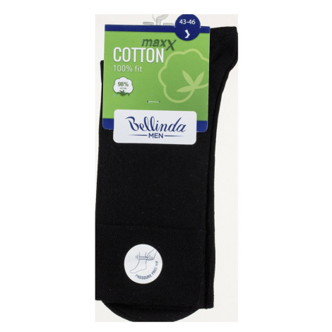 Bellinda COTTON MAXX vel. 43/46 pánské ponožky 1 pár černé