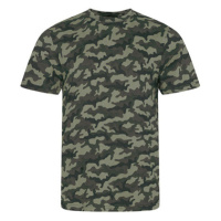 Just Ts Pánské triko JT034 Green Camo