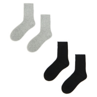 Cropp - 2 pack ponožky - Světle šedá
