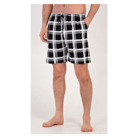 Pánské pyžamové šortky Vienetta Secret Ondřej | černá