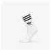 adidas Mid Cut Crew Socks 3-Pack White/ Medium Grey Heather/ Black