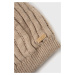 Čepice z vlněné směsi CMP béžová barva, z husté pleteniny