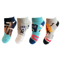 Chlapecké kotníkové ponožky Aura.Via - GDF6993, modrá/ vzor 1 Barva: Mix barev
