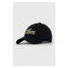 Bavlněná baseballová čepice Lacoste černá barva, s aplikací, RK9871-HBP