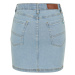 Ladies Organic Stretch Denim Mini Skirt - clearblue bleached