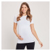 MP dámské těhotenské bezešvé tričko s krátkým rukávem – bílé