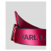 Opasek karl lagerfeld k/karl logo webbing belt červená