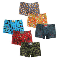 6PACK pánské boxerky Styx art klasická guma vícebarevné (6Q12697124)