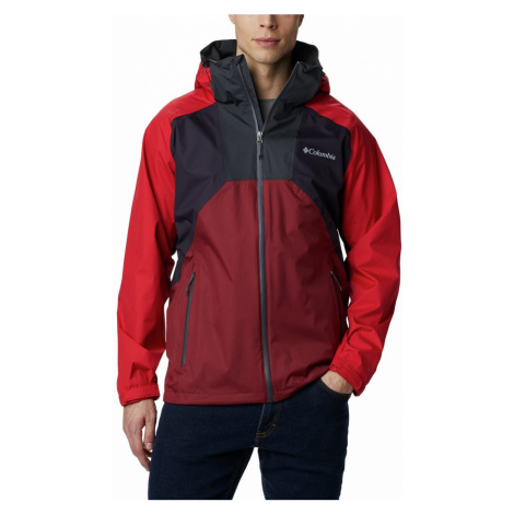 Bunda Columbia Rain cape™ Jacket - fialová/červená