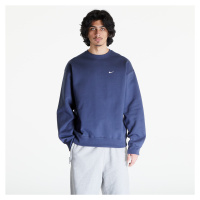 Nike Solo Swoosh Men's Fleece Crew Thunder Blue/ White