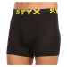 5PACK pánské boxerky Styx long sportovní guma černé (5U9601)