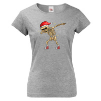 Dámské triko Kostlivec dab dance - vtipné vánoční triko