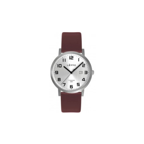 LAVVU LWM0210 Extrémně lehké titanové hodinky TITANIUM LYNGDAL Silver
