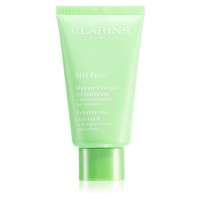 Clarins SOS Pure Rebalancing Clay Mask jílová maska pro smíšenou až mastnou pokožku 75 ml