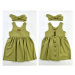 Dívčí letní šaty- Regina, olivové