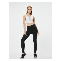 Koton High Waist Sports Leggings Slim Fit