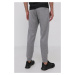 Kalhoty Emporio Armani pánské, šedá barva, jednoduché