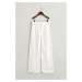 KALHOTY GANT WIDE PLEATED LINEN PANTS bílá