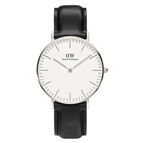 Hodinky Daniel Wellington Classic 36 Sheffield černá barva