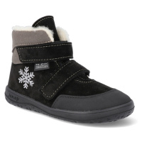 Barefoot dětské zimní boty Jonap - Jerry černá vločka