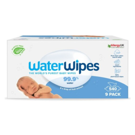 WaterWipes Dětské vlhčené ubrousky 100% bioodbouratelné 9x60ks Water Wipes