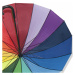 Duhový barevný mechanický dámský holový deštník Taffona Doppler