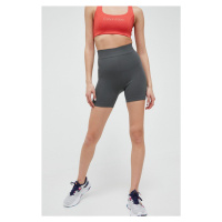 Tréninkové šortky Calvin Klein Performance Essentials zelená barva, hladké, high waist