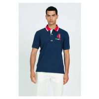 Polokošile la martina man polo s/s piquet stretch modrá