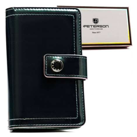 Elegantní dámská peněženka z ekokůže na patentku Peterson