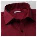 Pánská košile Extra Slim Fit bordó barvy s hladkým vzorem 11392
