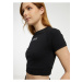 Černý dámský crop top Guess Aline