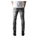 Slim Fit Biker Jeans - grey