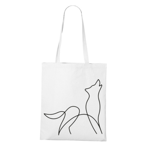 Plátěná taška s potiskem vlka - originální a praktická plátěná taška BezvaTriko