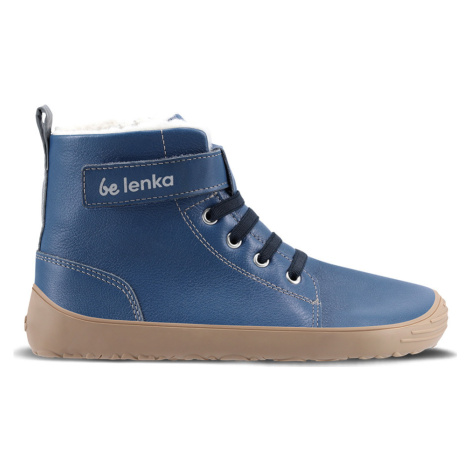 Dětské zimní barefoot boty Be Lenka Winter Kids - Ocean Blue