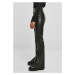 Dámské kalhoty // Urban Classics / Ladies Synthetic Leather Flared Pants black