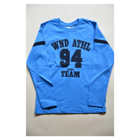 tričko chlapecké s dlouhým rukávem, Wendee, ozfb101626-1, modrá - | 3roky