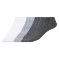 LIVERGY® Pánské nízké ponožky, 10 párů (šedá/bílá)