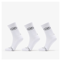 Ponožky Footshop Basic Crew Socks 3-Pack White