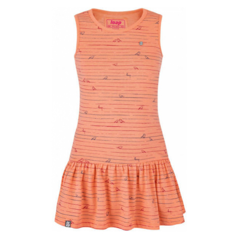Loap BARISA Dívčí šaty, oranžová, velikost
