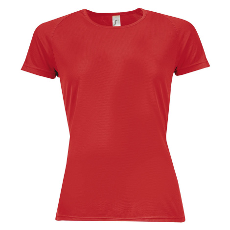 SOĽS Sporty Women Dámské funkční triko SL01159 Red SOL'S