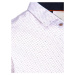 Dstreet Módní vzorovaná slim fit košile v bílé barvě