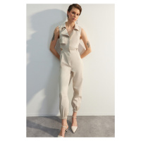 Trendyol Limited Edition Stone Window Detailed Maxi Woven Jumpsuit