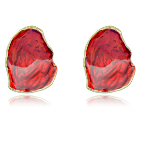 Náušnice Bélen- Červená  - Náušnice s krystaly