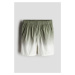 H & M - Bavlněné natahovací šortky - zelená